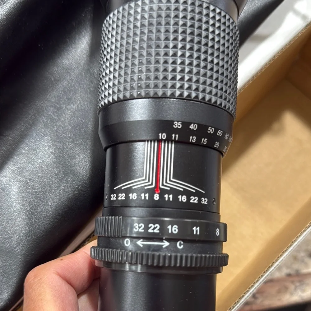 Black Telephoto Camera Lens, 5mm F/8.0 Multi Coated